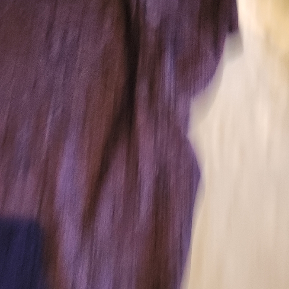 Elegant Purple Patterned Women's Top Sz L - Picture 4 of 8